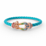 [Eternal Jewelry]FORCE LARGE HORSESHOE  COLORED DIAMOND BRACELET ROSE GOLD - 图片 2