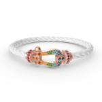 [Eternal Jewelry]FORCE LARGE HORSESHOE  COLORED DIAMOND BRACELET ROSE GOLD - 图片 12