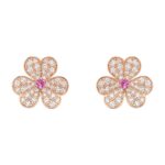 [Eternal Jewelry]FRIVOLE PINK GOLD FLOWER DIAMOND EARRINGS