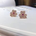 [Eternal Jewelry]FRIVOLE PINK GOLD FLOWER DIAMOND EARRINGS - 图片 6