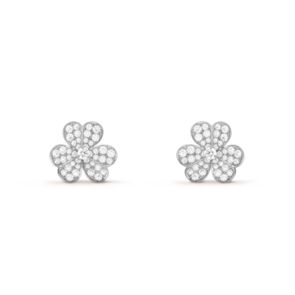 [Eternal Jewelry]FRIVOLE SILVER FLOWER DIAMOND EARRINGS