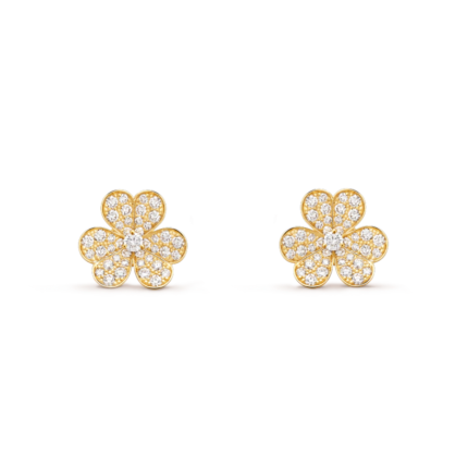 [Eternal Jewelry]FRIVOLE GOLD FLOWER DIAMOND EARRINGS