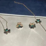 [Eternal Jewelry]FRIVOLE  FLOWER MALACHITE EARRINGS - 图片 6