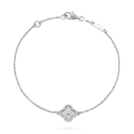[Eternal Jewelry]CLOVER  SINGLE FLOWER BRACELET SILVER