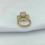 [Eternal Jewelry]SWEET CLOVER WHITE MOP RING - 图片 6