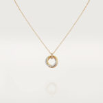 [Eternal Jewelry]TRINITY NECKLACE SILVER GOLD PINK GOLD DIAMONDS - 图片 2