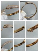 [Eternal Jewelry]PANTHERE FULL DIAMOND OPEN BRACELET - 图片 8