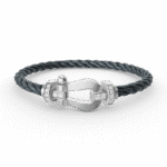 [Eternal Jewelry]FORCE LARGE HORSESHOE HALF DIAMOND BRACELET SILVER - 图片 5