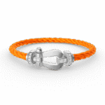 [Eternal Jewelry]FORCE LARGE HORSESHOE HALF DIAMOND BRACELET SILVER - 图片 7