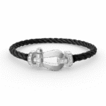 [Eternal Jewelry]FORCE LARGE HORSESHOE HALF DIAMOND BRACELET SILVER - 图片 3