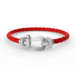 [Eternal Jewelry]FORCE LARGE HORSESHOE HALF DIAMOND BRACELET SILVER - 图片 10