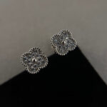 [Eternal Jewelry]CLOVER MINI DIAMOND STUD EARRINGS - 图片 6