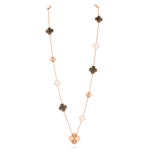 Elegant 11-Flower Clover Necklace